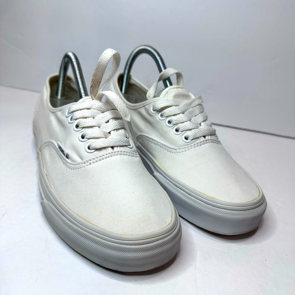 Used Vans White Canvas Sneakers
